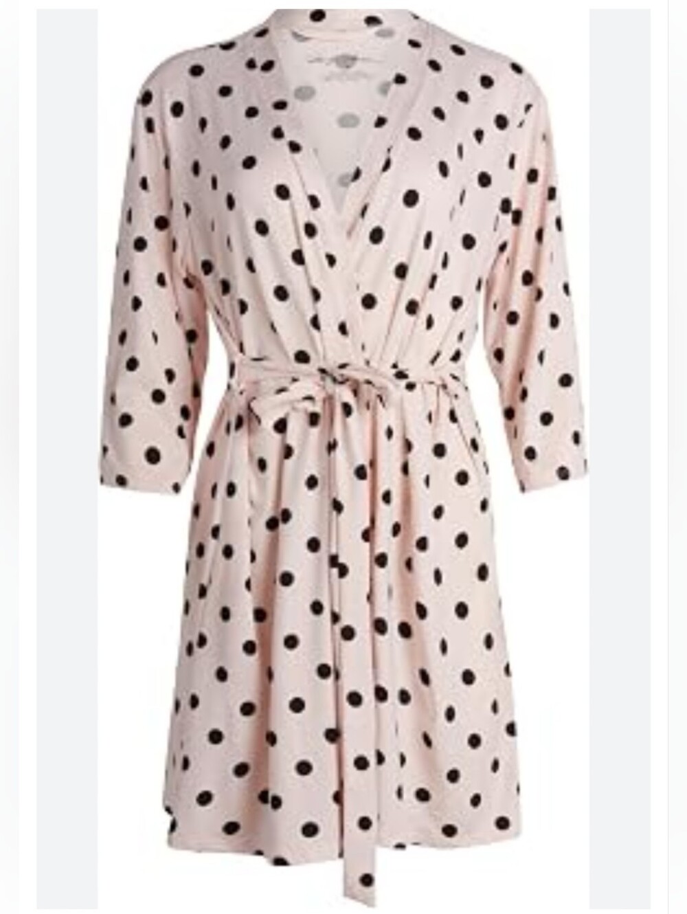 Marilyn Monroe S Polka Dot Tie-Waist Robe Pink 1931-